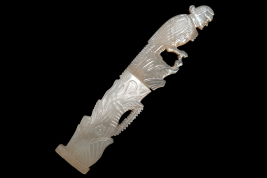 The bird man, 19th century needle case
