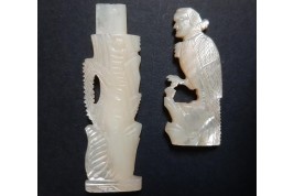 The bird man, 19th century needle case