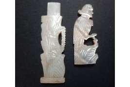 The bird man, 19th century needle case