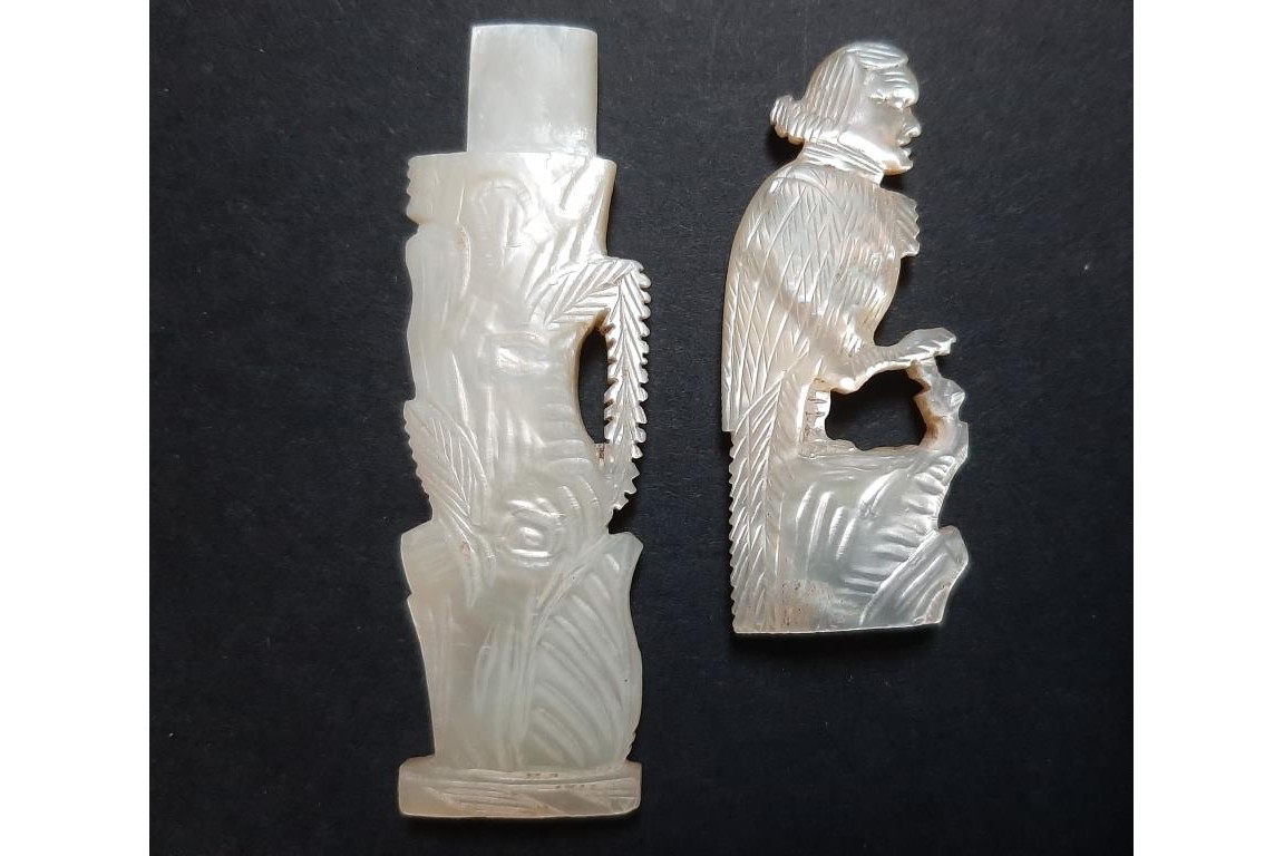 The bird man, 19th century needle case