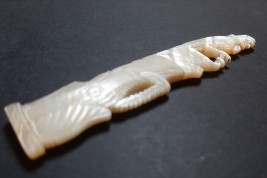 The bird man, 19th century needle case
