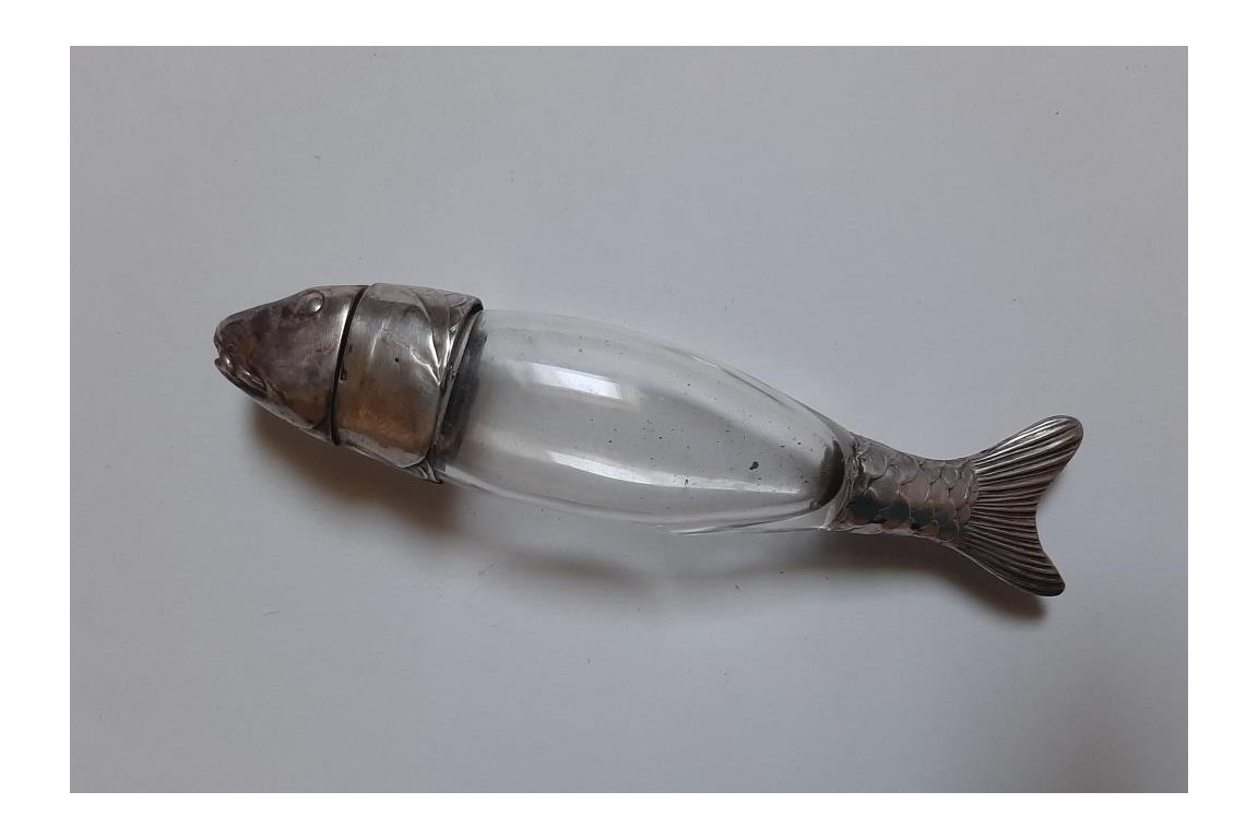 Le poisson, flacon à sel, XIXème siècle