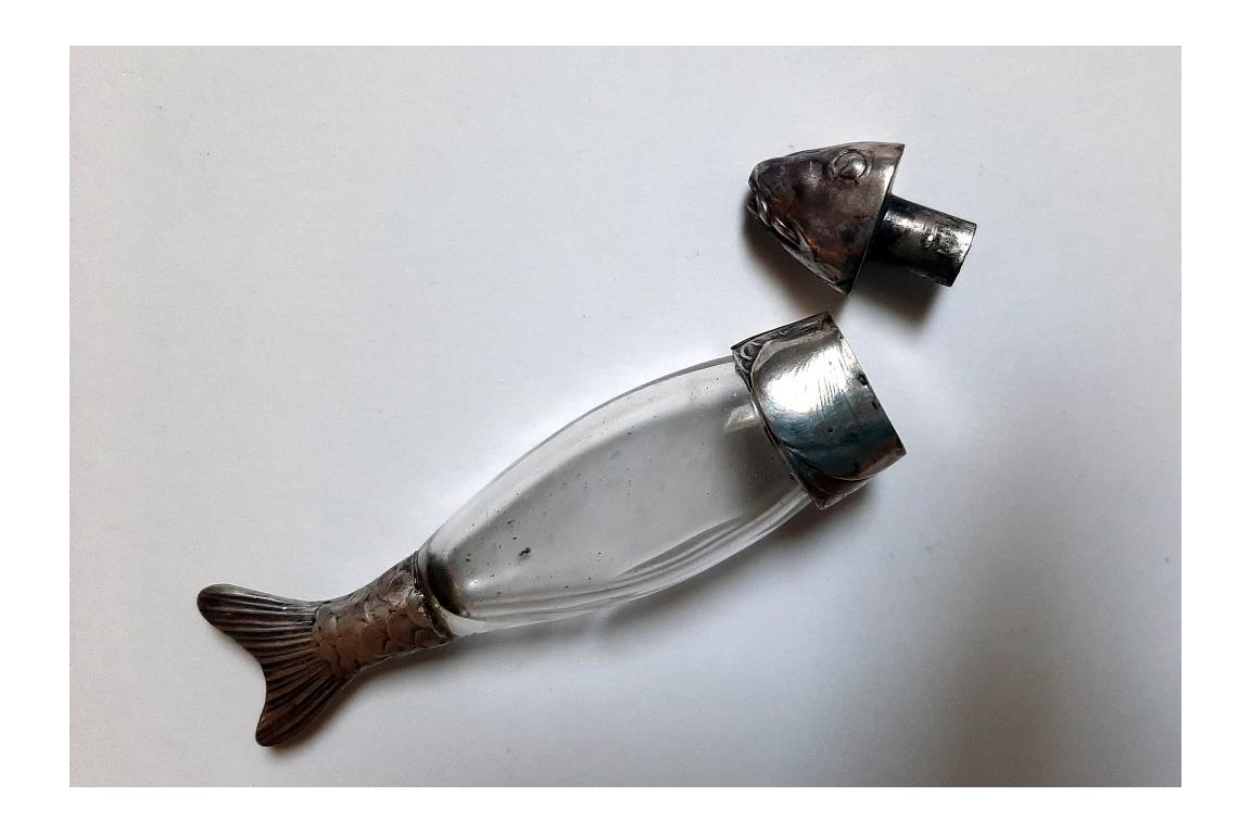 Le poisson, flacon à sel, XIXème siècle