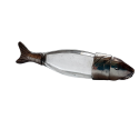 Le poisson, flacon à sel, XIXème siècle