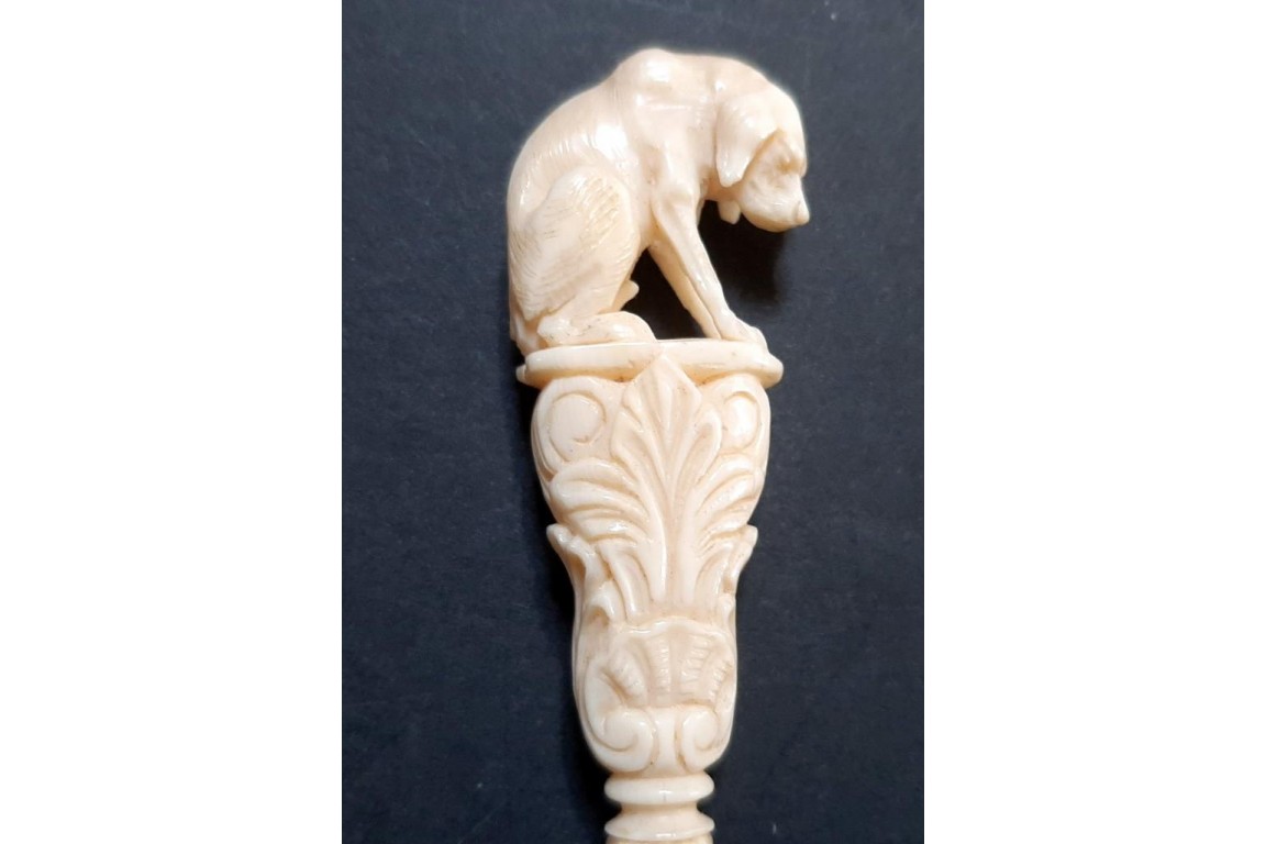 Dog, wax seal, 19th century