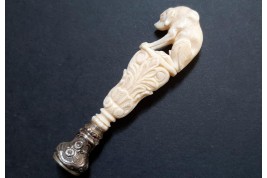 Dog, wax seal, 19th century