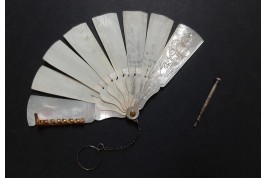 Licorne, carnet de bal XIXème siècle