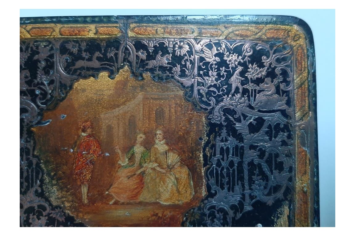 La galanterie du cygne et du cheval, boite