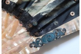 Female sensuality,  fan by Alexandre Courtines circa 1895