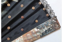 Female sensuality,  fan by Alexandre Courtines circa 1895