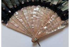 Female sensuality,  fan by Alexandre Courtines circa 1895