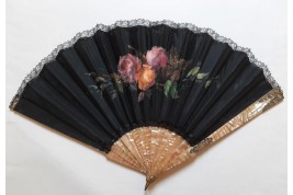 Female sensuality,  fan by Alexandre Courtines circa 1895