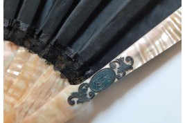 Female sensuality,  fan by Alexandre Courtines circa 1895