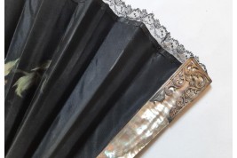 Female sensuality,  fan by Alexandre Courtines circa 1895