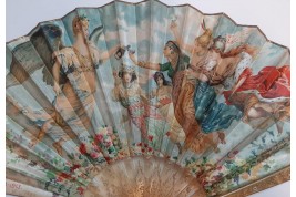 The Benedictine women,  advertising fan after Maurice Leloir, circa 1913