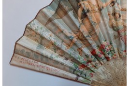 The Benedictine women,  advertising fan after Maurice Leloir, circa 1913