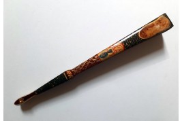 Dames de qualité saluant le roi, éventail d'après Maurice Leloir, début XXème siècle