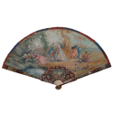 The gallantry of both sexes,  19th-century pastiche fan