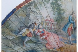 La galanterie des deux sexes, éventail pastiche XIXème