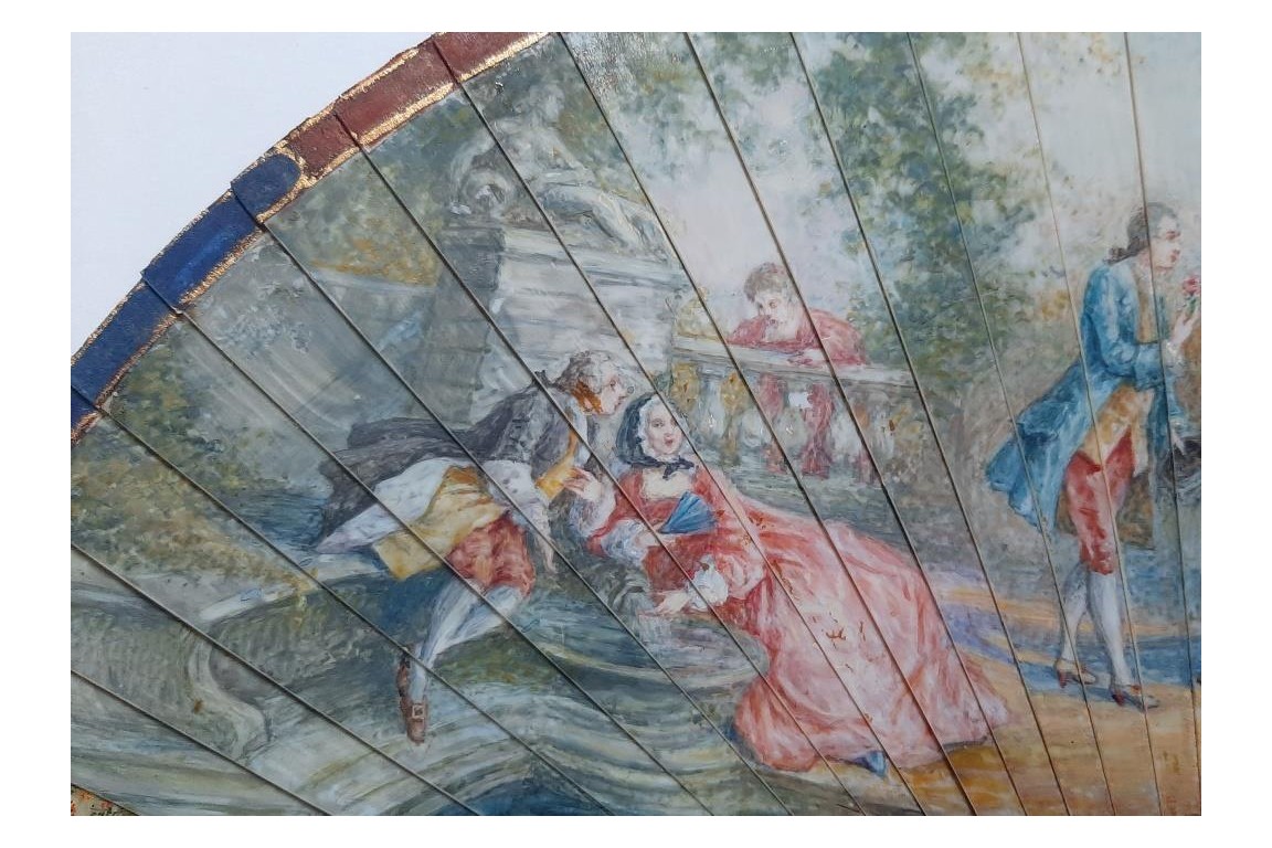 La galanterie des deux sexes, éventail pastiche XIXème