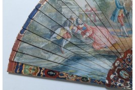 The gallantry of both sexes,  19th-century pastiche fan