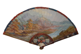 The gallantry of both sexes,  19th-century pastiche fan