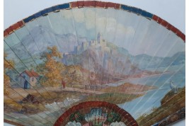 The gallantry of both sexes,  19th-century pastiche fan