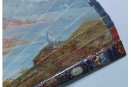 The gallantry of both sexes,  19th-century pastiche fan