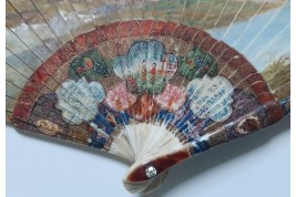 The gallantry of both sexes,  19th-century pastiche fan