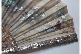 Lovers, fan by Méry, circa 1900