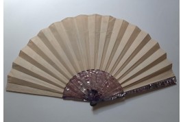 Lovers, fan by Méry, circa 1900