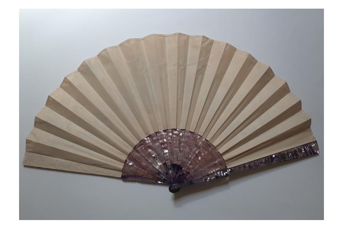 Lovers, fan by Méry, circa 1900