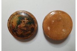 La surprise d'amour, boîte en bergamote d'après Fragonard. Fin XVIIIème siècle