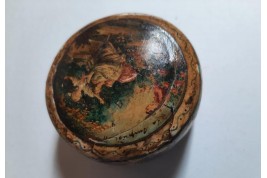 La surprise d'amour, boîte en bergamote d'après Fragonard. Fin XVIIIème siècle