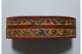 Woman at her toilette, arte povera box, 18th century