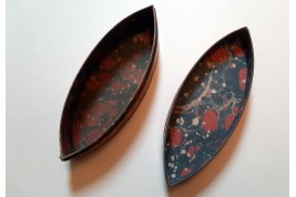 Femme à sa toilette, boîte en arte povera, XVIIIeme siècle