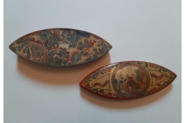 Femme à sa toilette, boîte en arte povera, XVIIIeme siècle