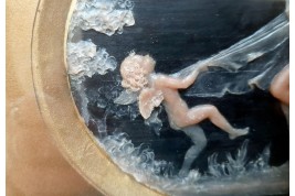 Nudité d'une nymphe. Cire de Joe Descomps, période art nouveau