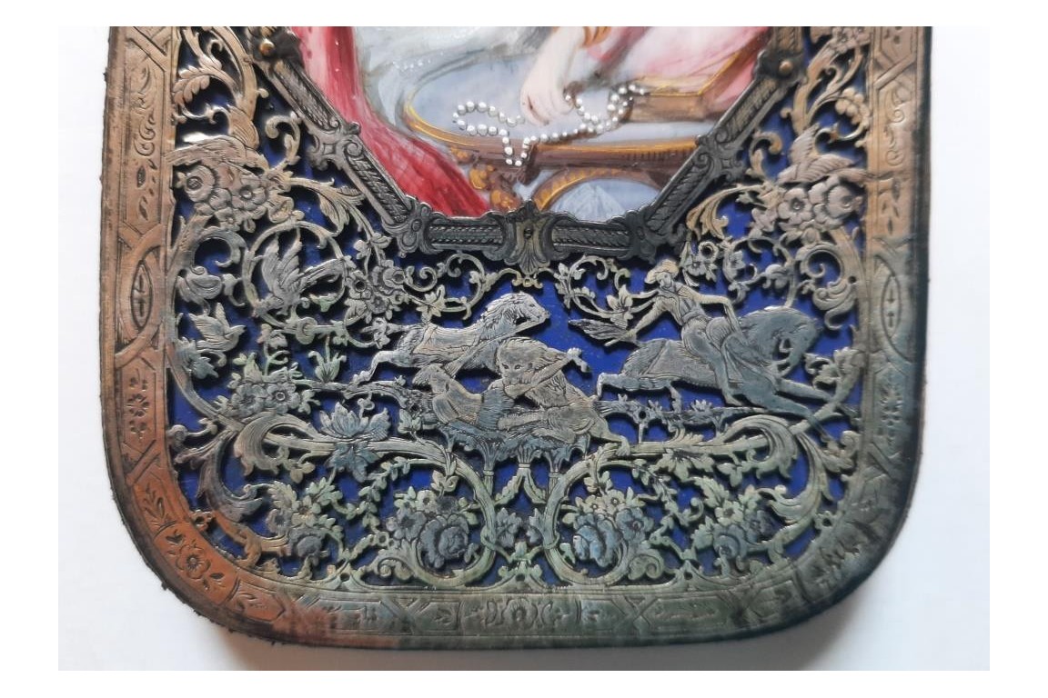 Courtisane aux perles, étui à cigares vers 1850-70