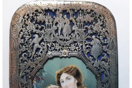 Courtisane aux perles, étui à cigares vers 1850-70