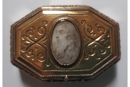 Portrait d'homme, tabatière vers 1800