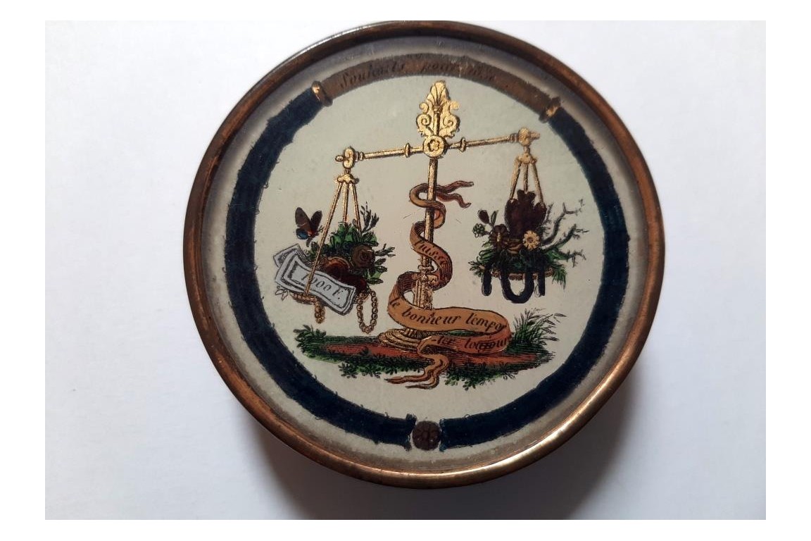 Sweets for friendship, candy box from confectioner Masson 1830