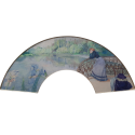 Woman's reverie, fan design by Meunié, period Belle Époque