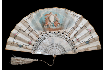 For a bride-to-be, fan circa 1870