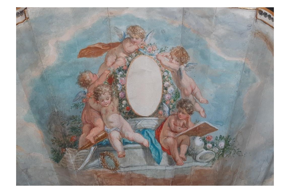 Pour une future mariée, éventail vers 1870