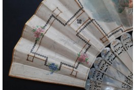 Pour une future mariée, éventail vers 1870