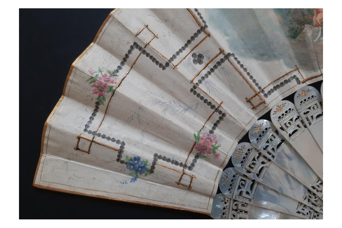 For a bride-to-be, fan circa 1870