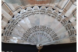 Pour une future mariée, éventail vers 1870