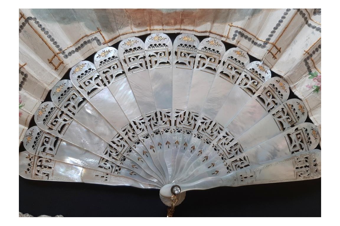 For a bride-to-be, fan circa 1870