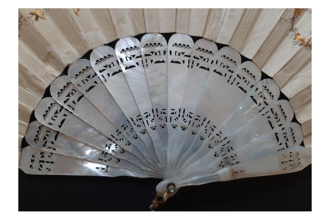 For a bride-to-be, fan circa 1870